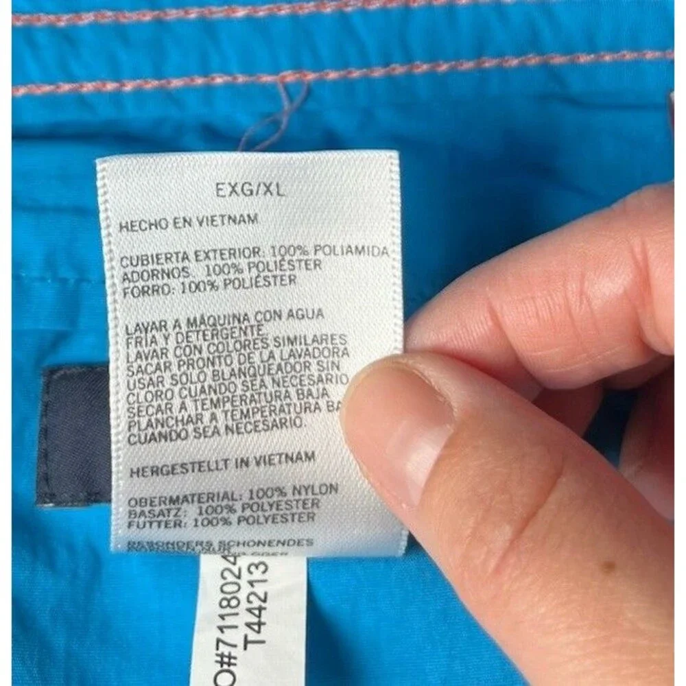 Coral and Pink Nautica Floral Mens Swim Trunks Size XL